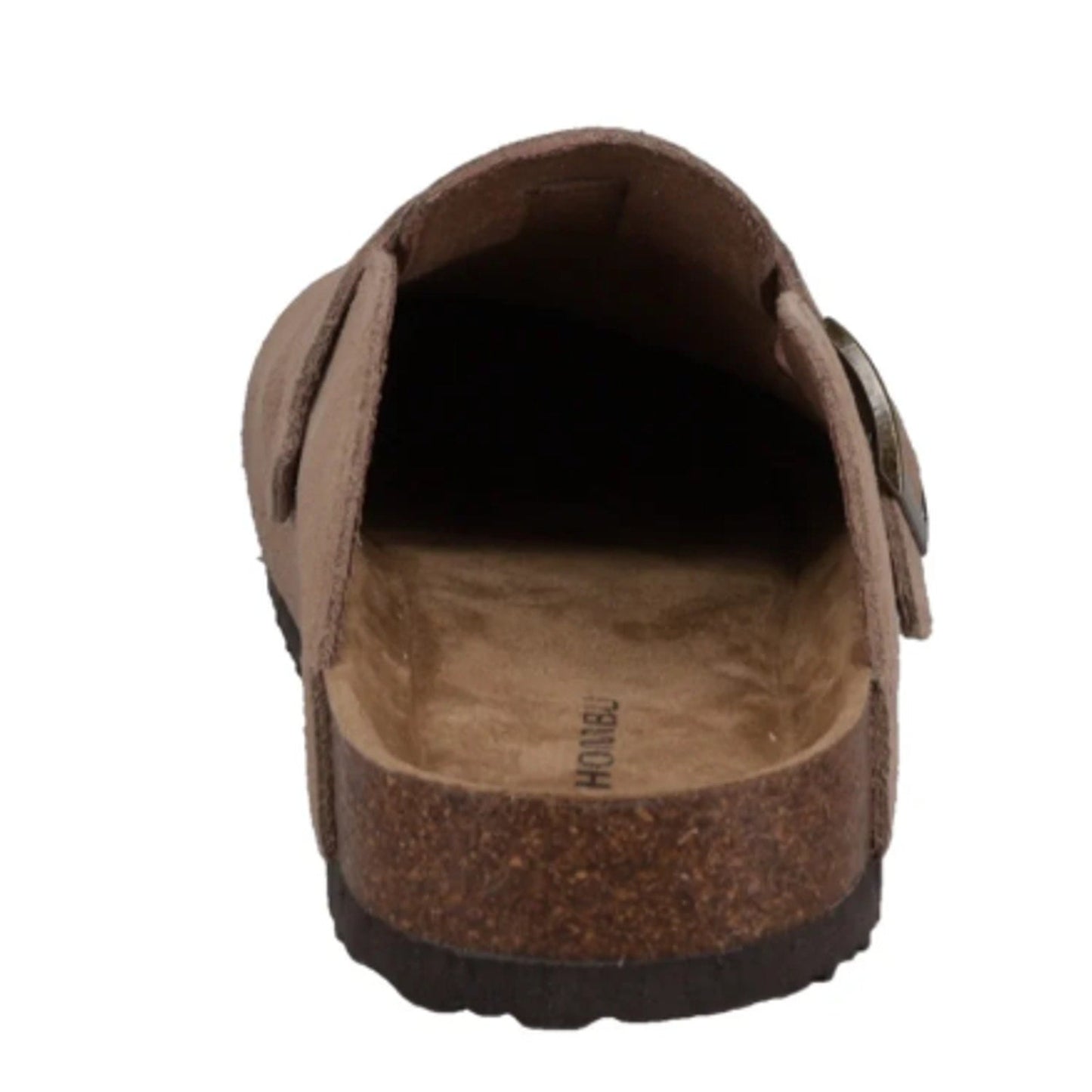 New In Box Khombu Mens Size 9 Taupe Faux Suede Damian Cork Slide On Mule Shoes
