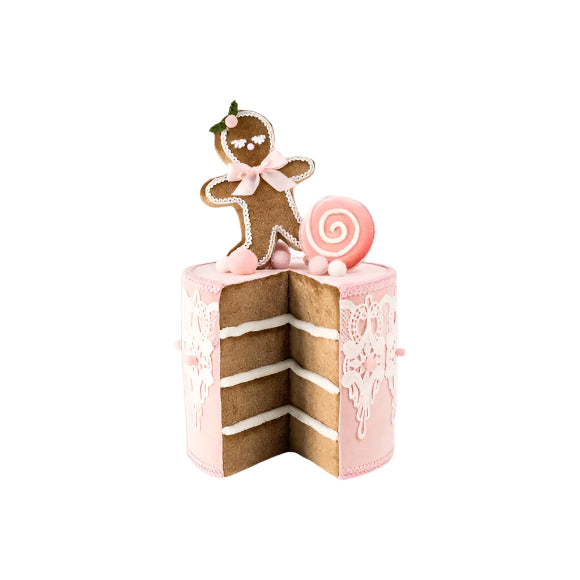 12" Pink Gingerbread Cake-0