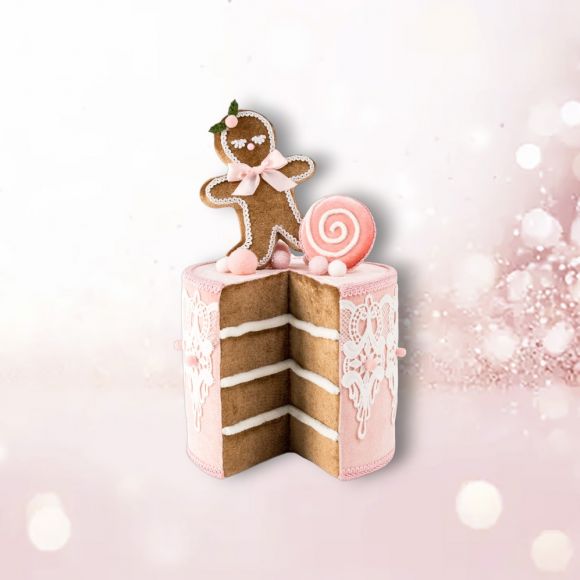 12" Pink Gingerbread Cake-1