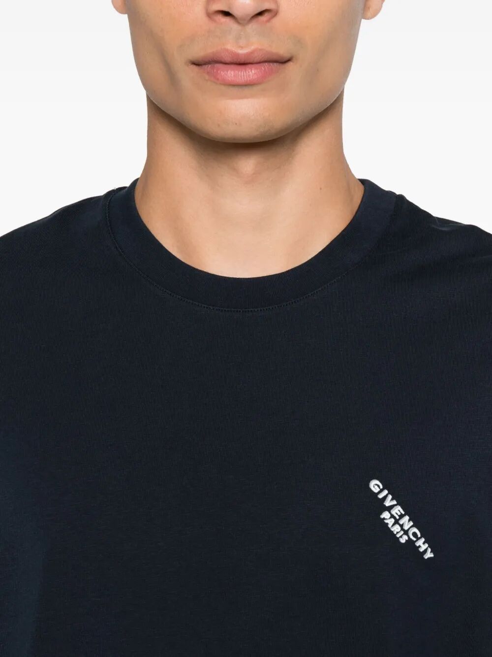 Givenchy Men Logo Print Regular Fit Cotton T-Shirt