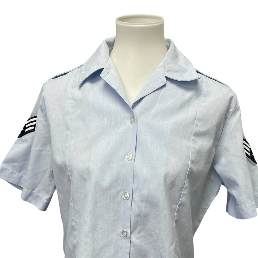 Defense Logistics Agency Wings Womens Size 12 Tuck In Button Down Uniform Shirt