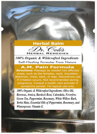 21 - Dr. Cole's A.M. Pain Herbal Balm Sample-0