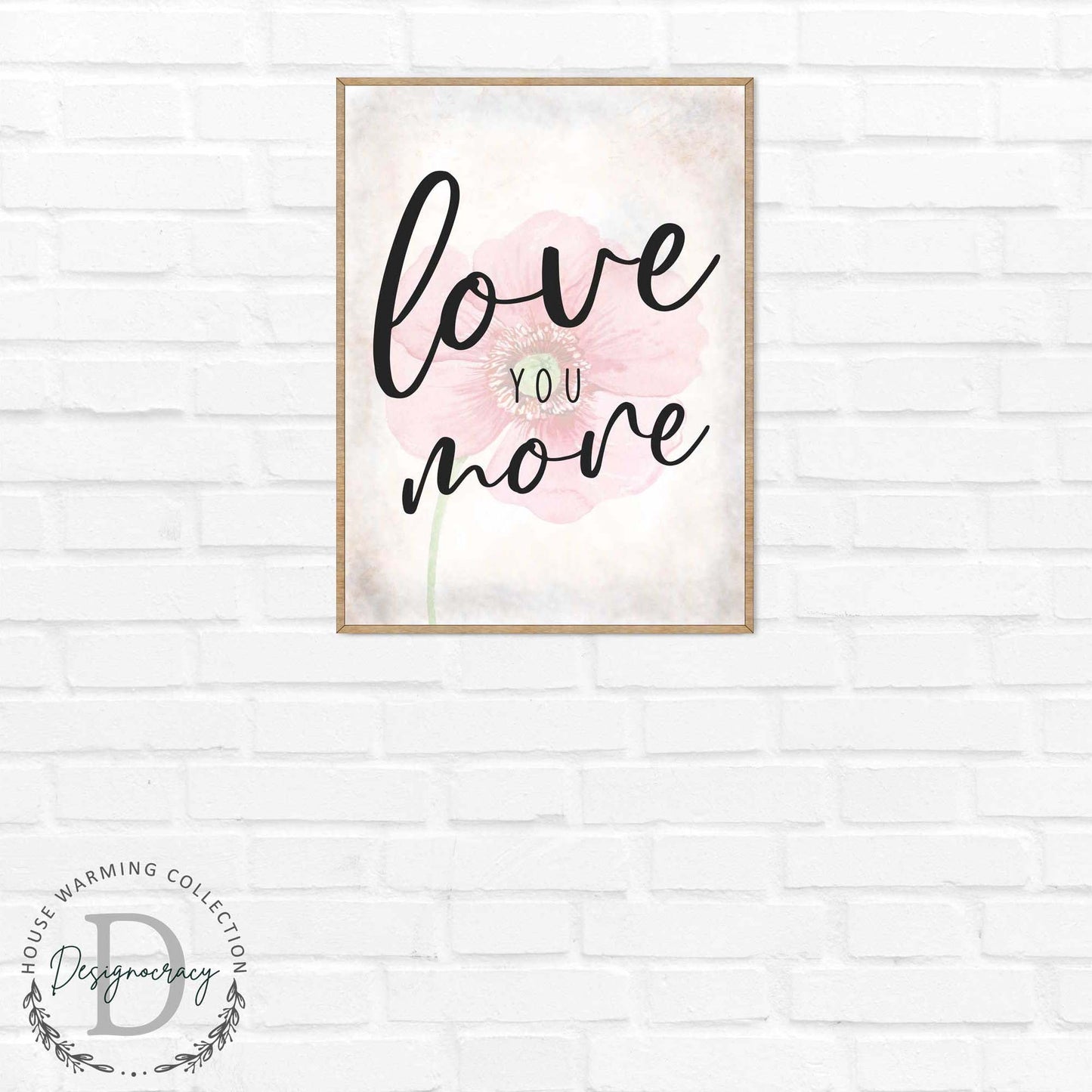 Love You More - Bedroom Wall Art - Valentines Gift - Contemporary Decor - Gift for Her - Anniversary Gift - Wall Decor - 310336-3
