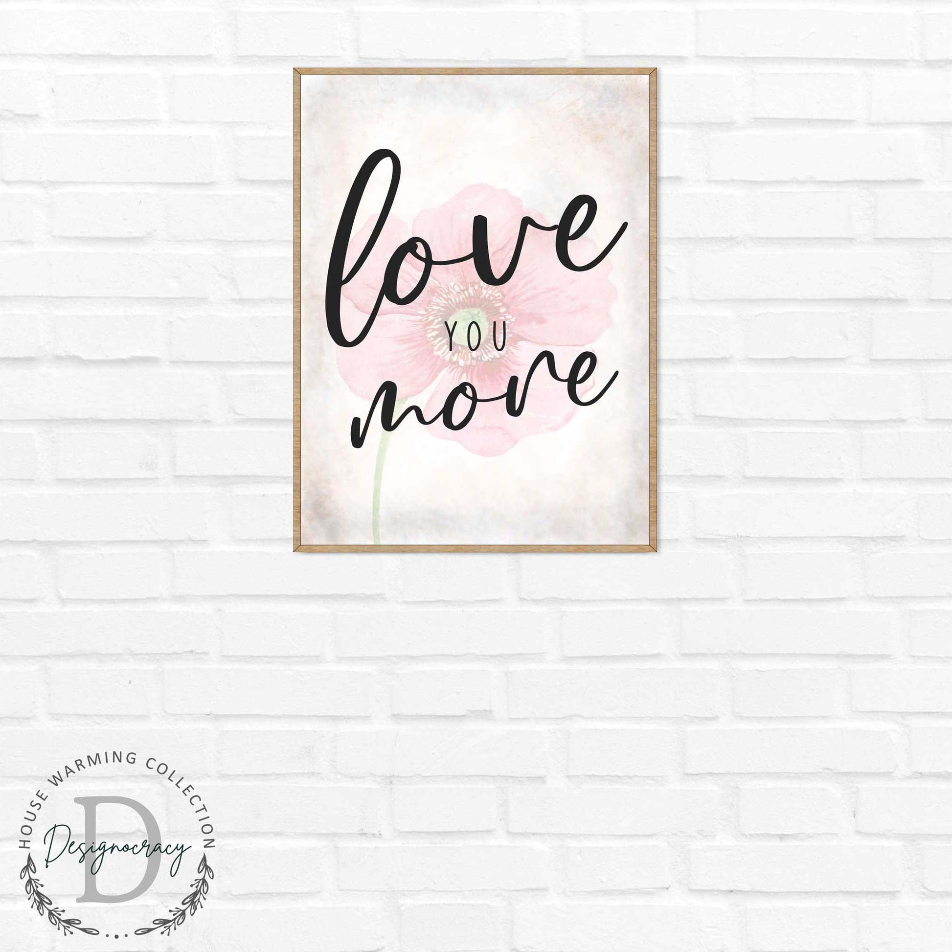 Love You More - Bedroom Wall Art - Valentines Gift - Contemporary Decor - Gift for Her - Anniversary Gift - Wall Decor - 310336-3