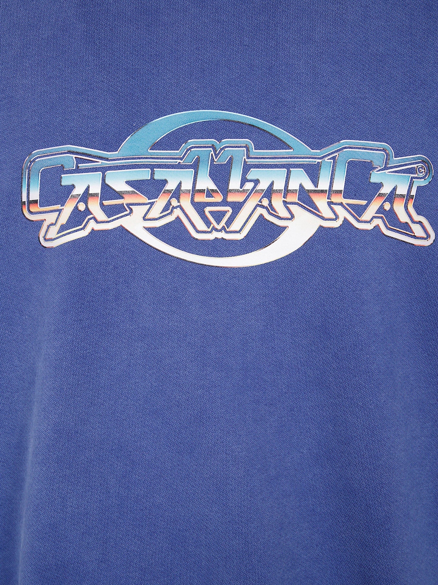 Casablanca Men "Chrome Text" Printed Sweatshirt