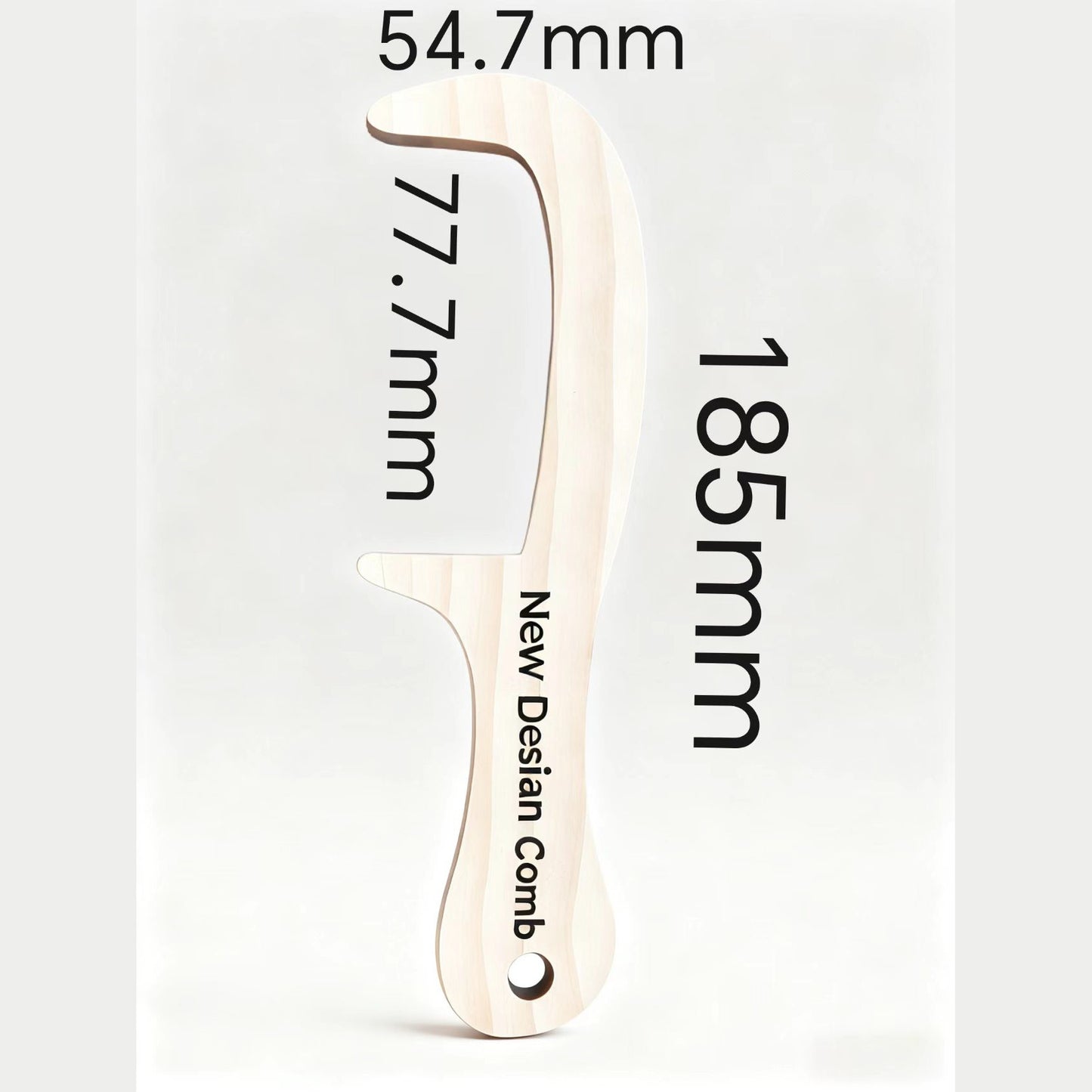 Bald man comb wooden crafts April Fool's Day funny gift