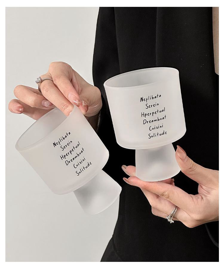 Letters Glass Coffee Cup-1