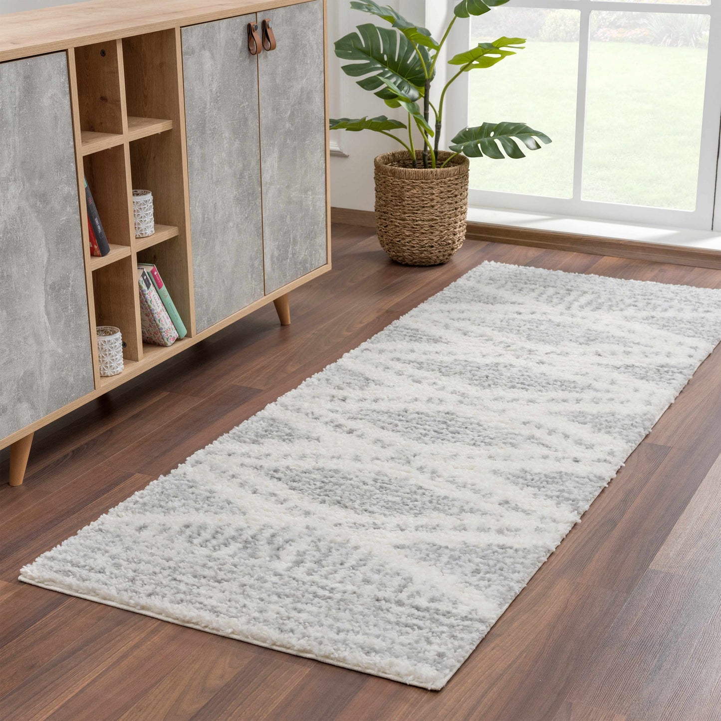 Trunding Plush Area Rug in Gray-3