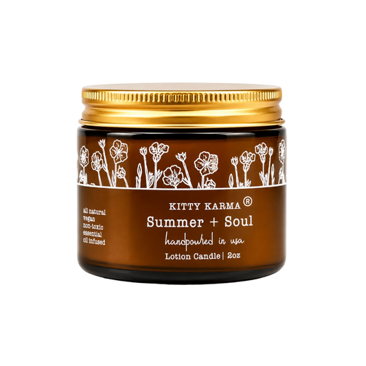 Summer Soul Massage Lotion Candles for Anxiety | Natural Skincare