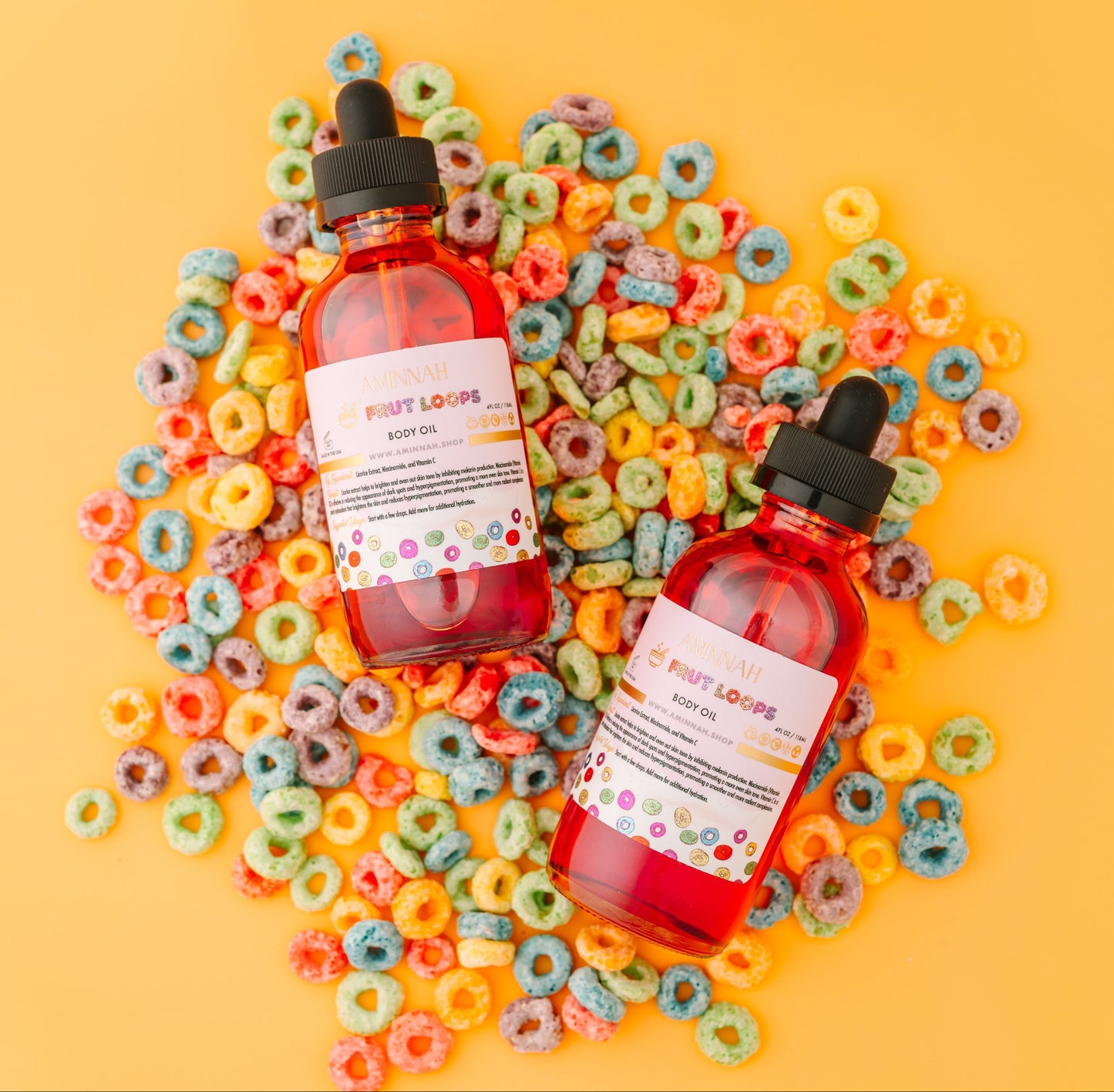 "Frut Loops" Brightening Skin Body Oil - Licorice Extract, Niacinimide, and Vitamin C