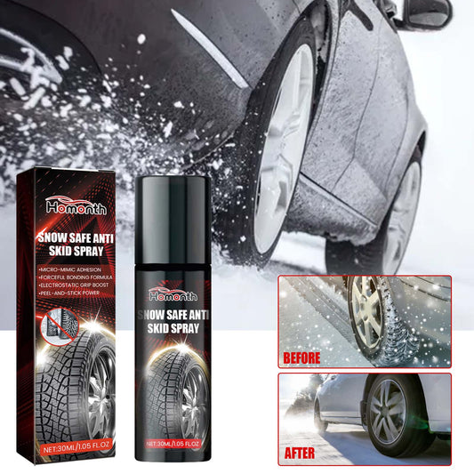 Sprej kundër rrëshqitjes Snow Safe, agjent kundër rrëshqitjes për mbrojtjen dhe mirëmbajtjen e gomave të motorëve të dëborës në dimër