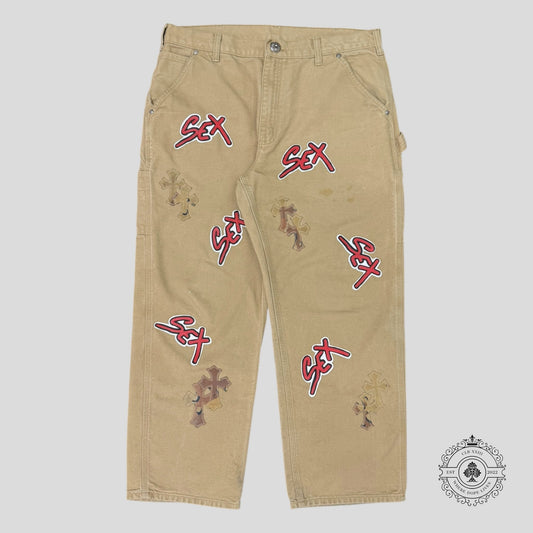 Chrome Hearts Sex Records Patch Carpenter Pants