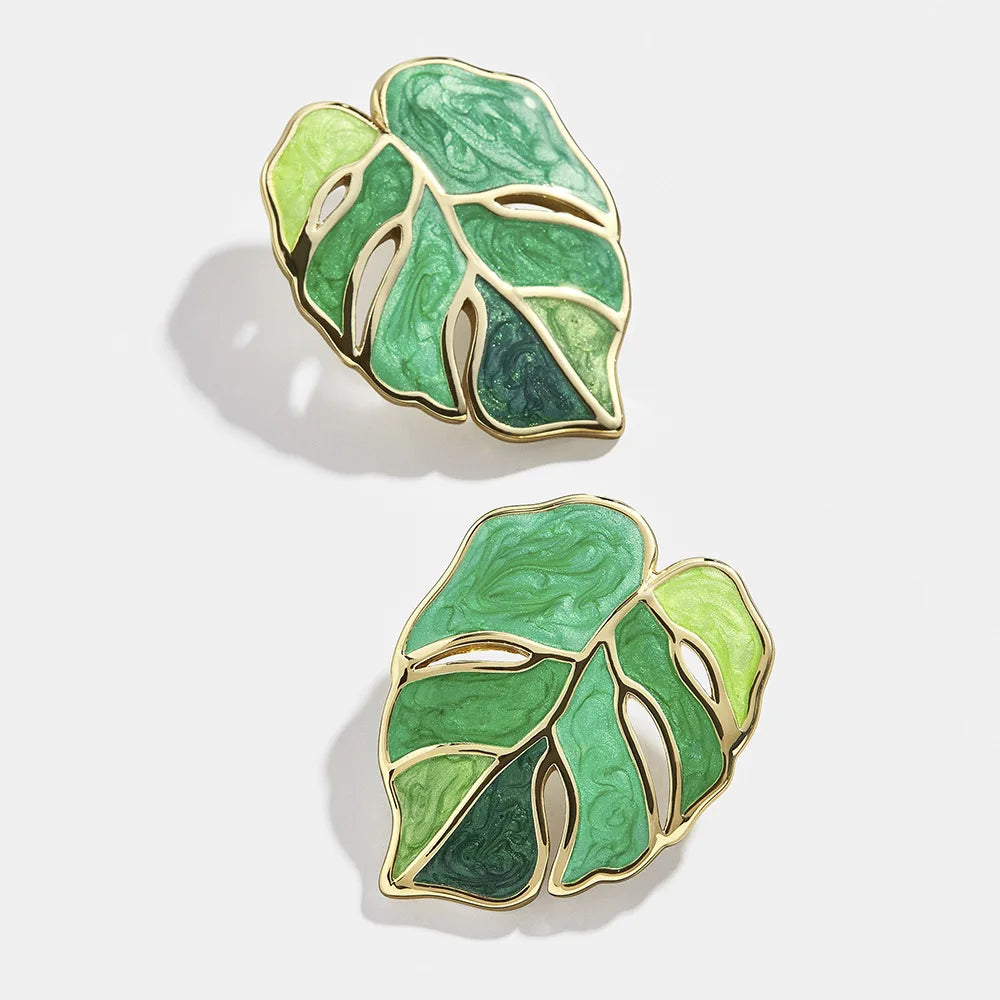 Small Bohemian Leaf Earrings for Women Fashion Cute Girl Earrings  Accessories Jewelry Gift