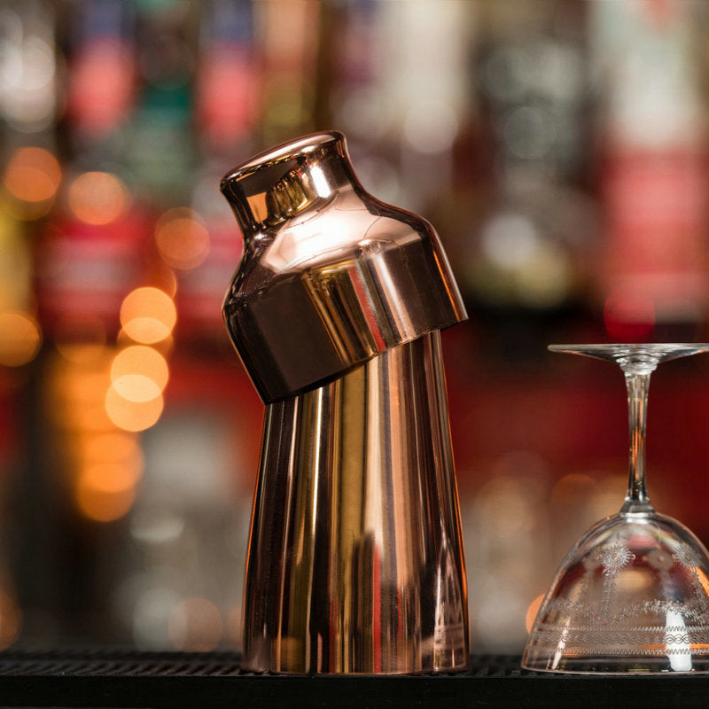 304 Stainless Steel French Two-Section Wine Shaker Shaker Shaker Bar Cocktail Glass Mixing Tool 550ml
