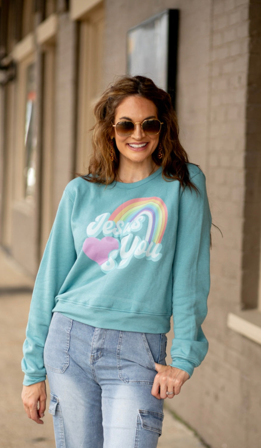 Jesus Loves You Crew Sweatshirt