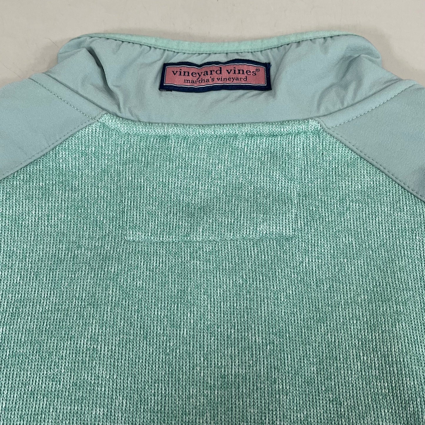 VINEYARD VINES Martha's Vineyard Men's Teal Green Half Zip Pullover Sz- L