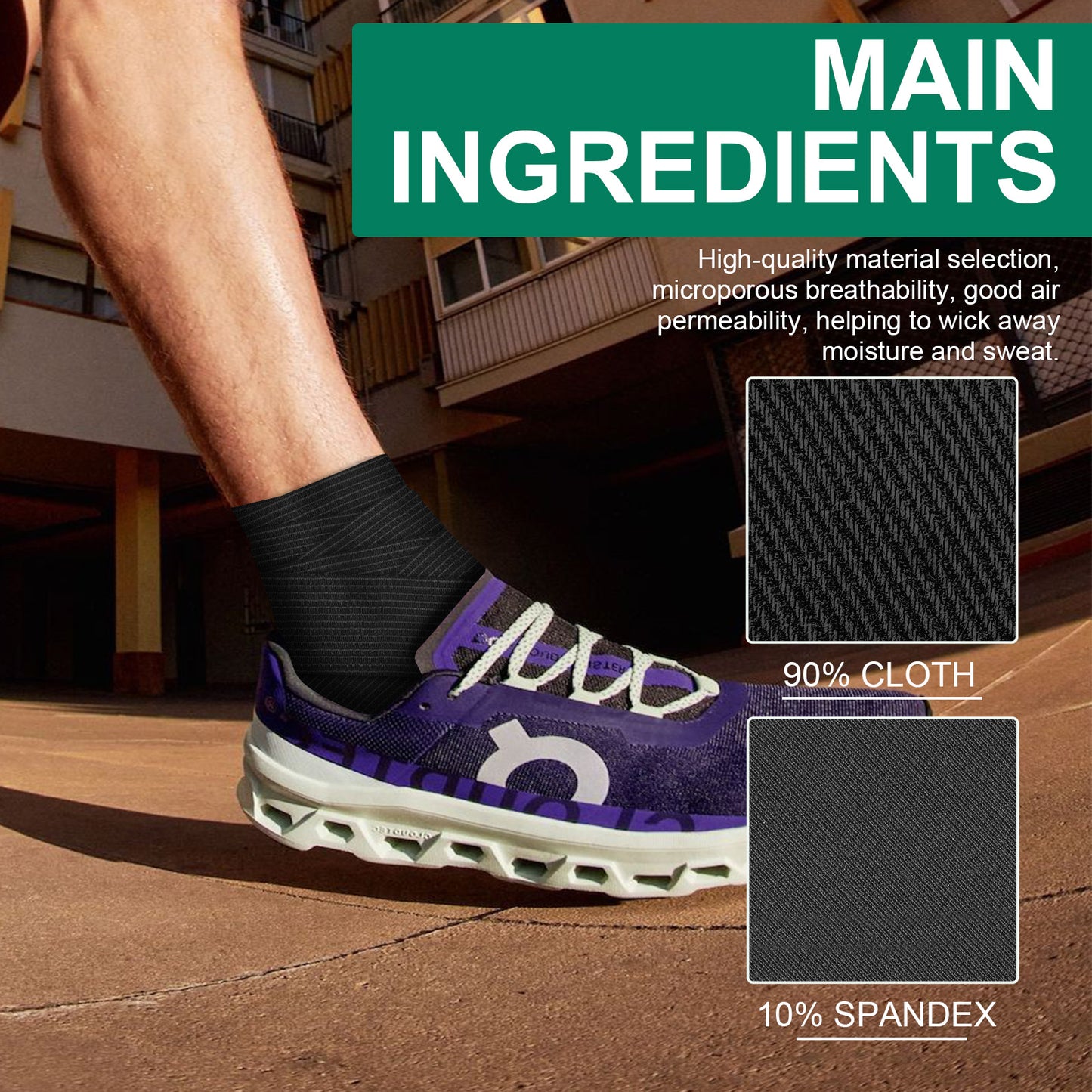 Self-Adhesive Sports Bandage Wrap, Prevent Running Sports Sprain Protection Ankle Joint Ankle Bandage