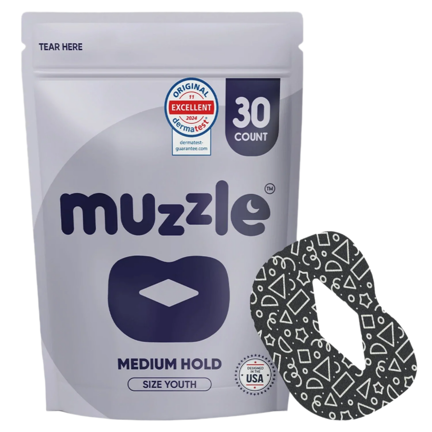 Muzzle® Mouth Tape For Youth (Medium Hold)-0