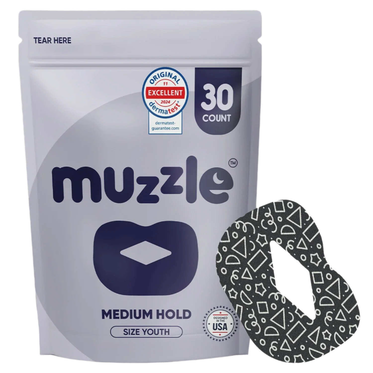 Muzzle® Mouth Tape For Youth (Medium Hold)-0