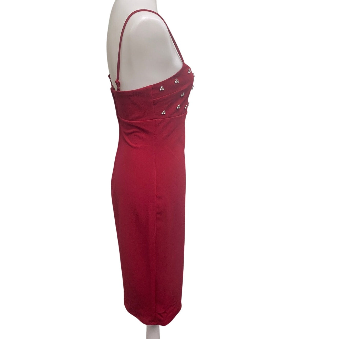 New City Studio Juniors Size 9/10 Spaghetti Strap Rhinestone Bling Formal Dress