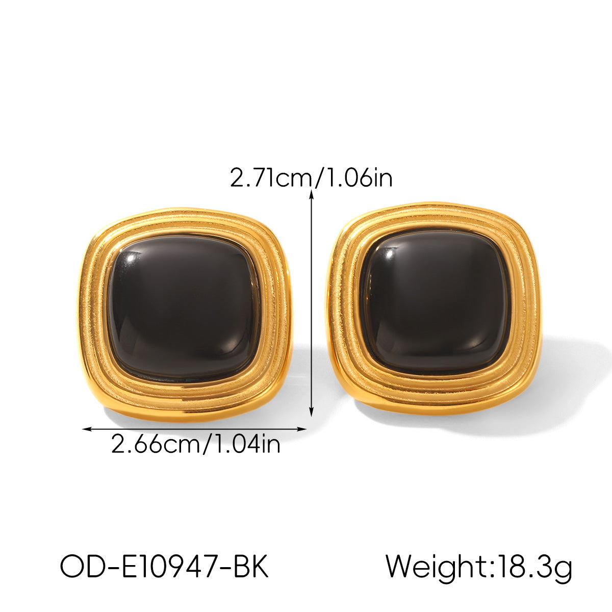 Vintage Personalized Non-fading Titanium Steel Earrings For Women