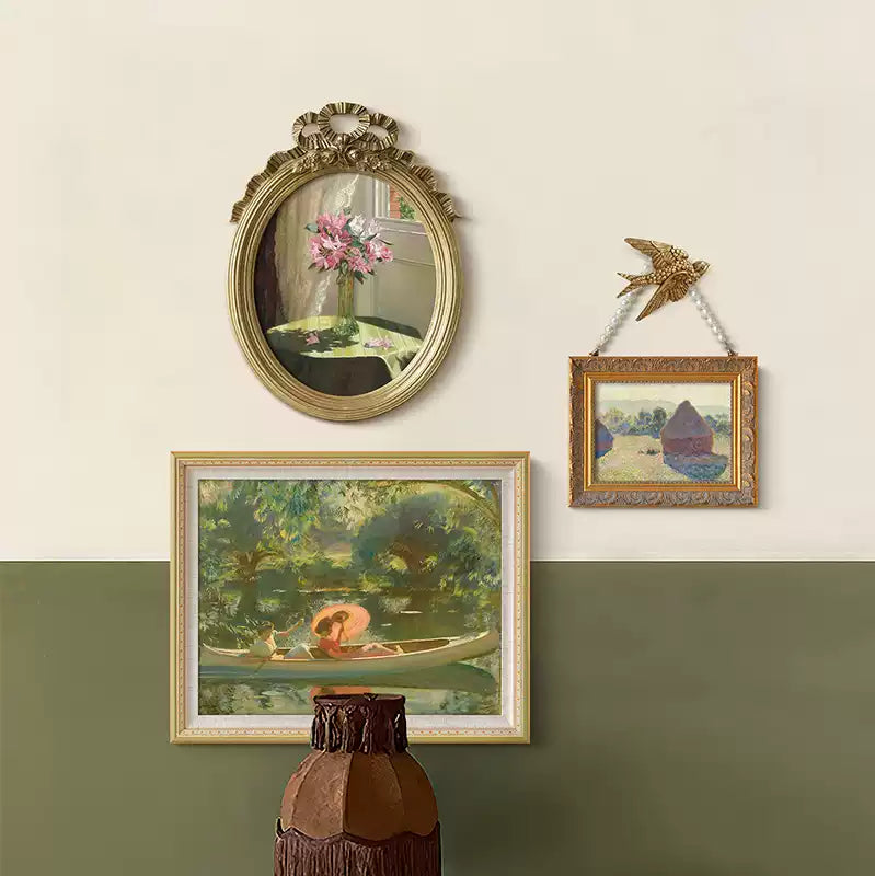 Vintage French Wall Painting Set-3