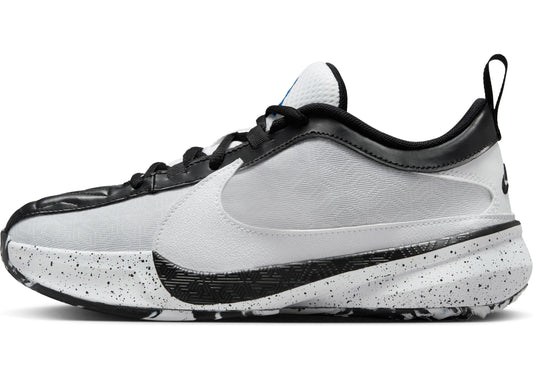 Nike Giannis Freak 5 Big Kids Basketball Shoes (DZ4486-100 White/Black/Photo Blue/White) Size 5.5