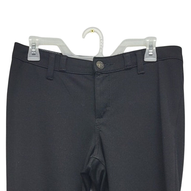 Rock 47 Womens 28X34 Black PolyRayon Spandex Wide Leg Flat Front Hemmed Pants