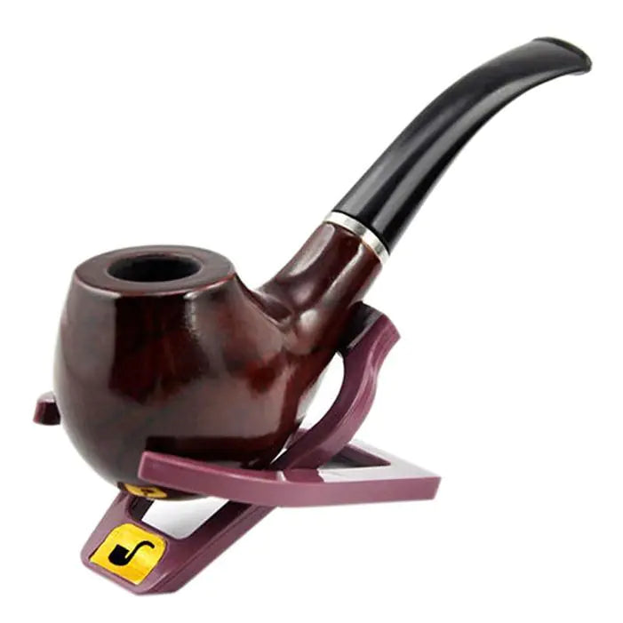 Classic Wooden Bent Pipe with Filter - Business Gift