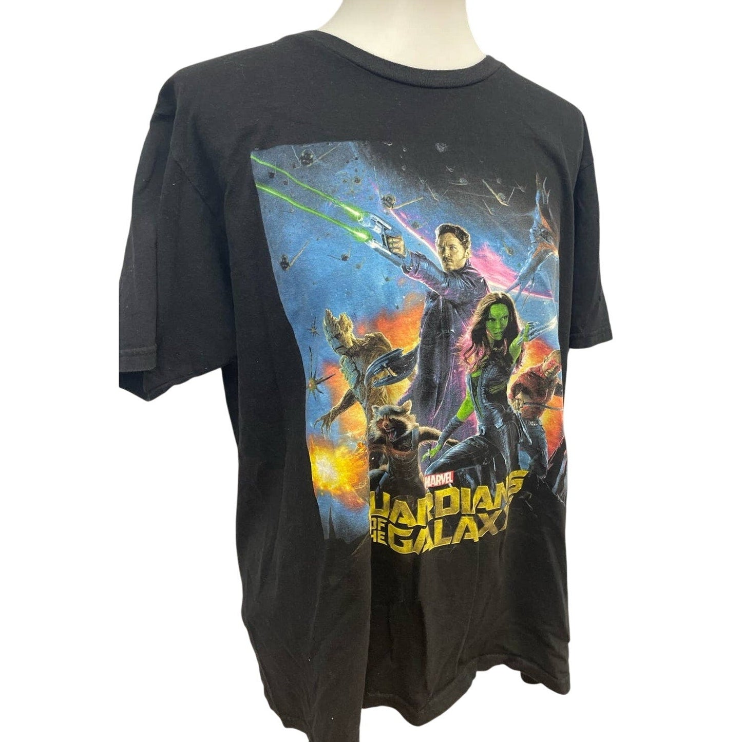 Marvel Guardians of the Galaxy Mens XL Short Sleeve 100% Cotton Crew Neck Tee