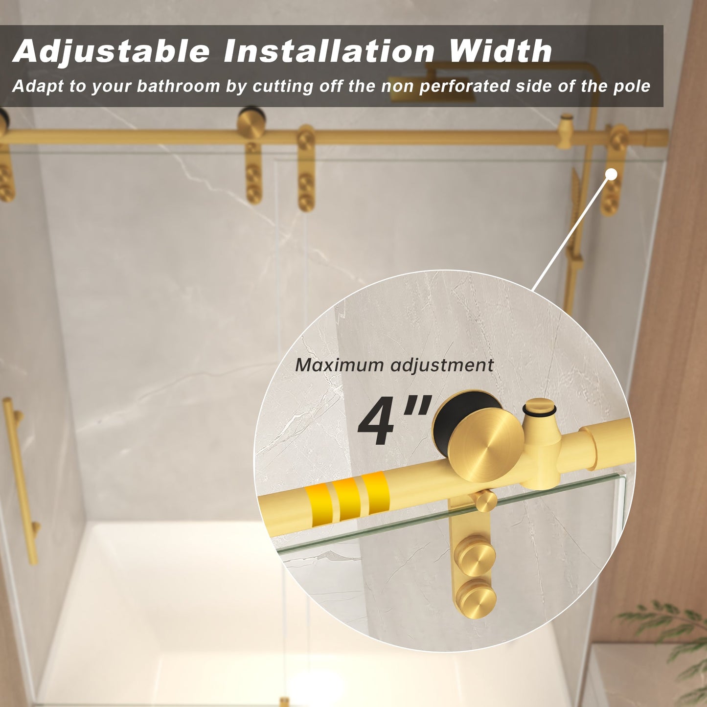 Frameless Sliding Bathtub Door