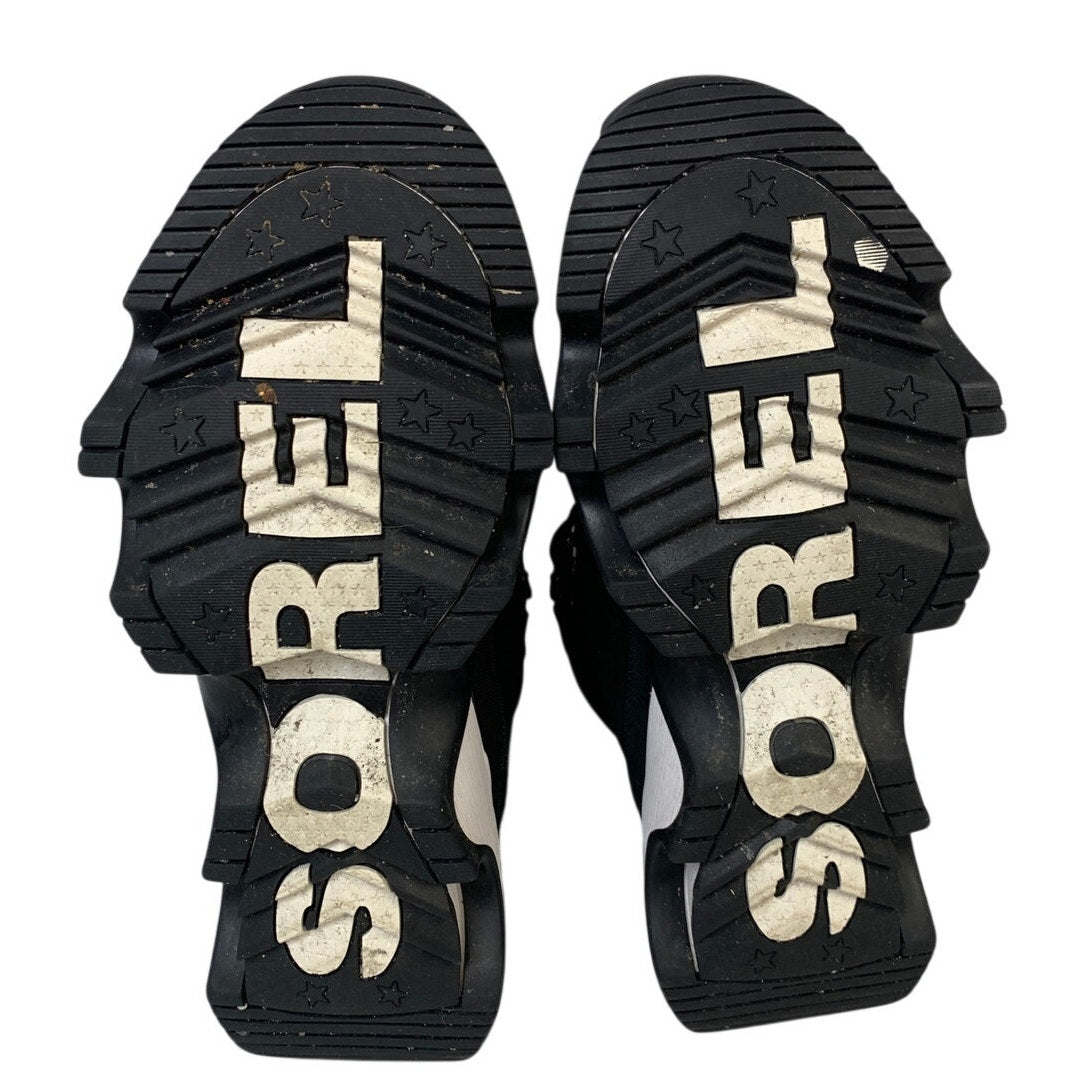Sorel Womens Size 9 Black Ankle Boot Lace Up Kinetic Impact Conquest Plus Shoes