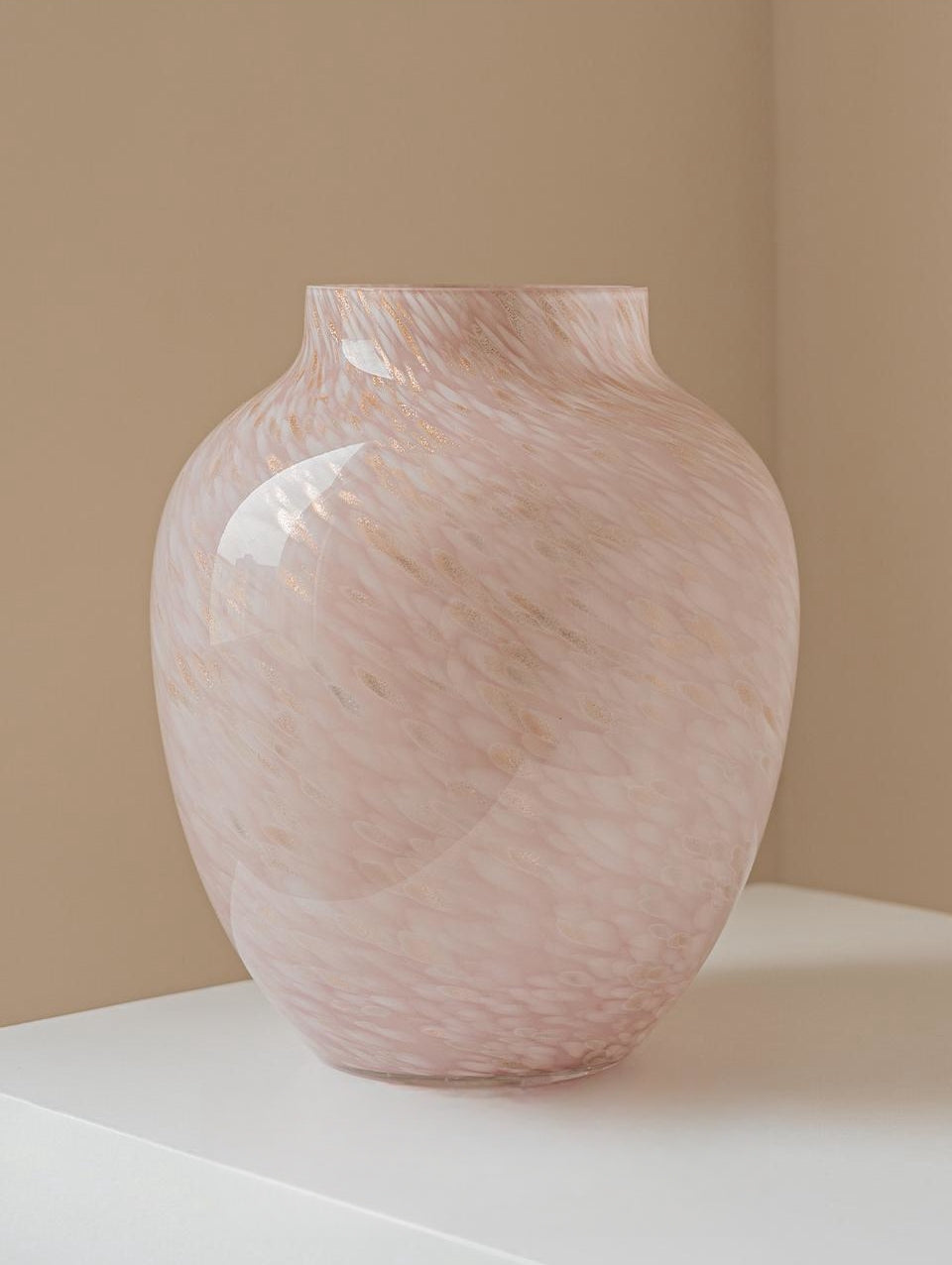 Foggy Handcrafted Glass Vase-4