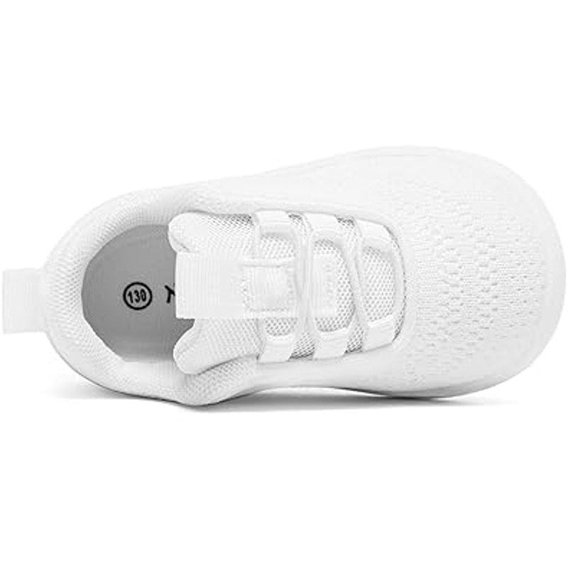 Morendl Toddler Size 10.5 White Mesh Slide On Non Slip Breathable Walking Shoes