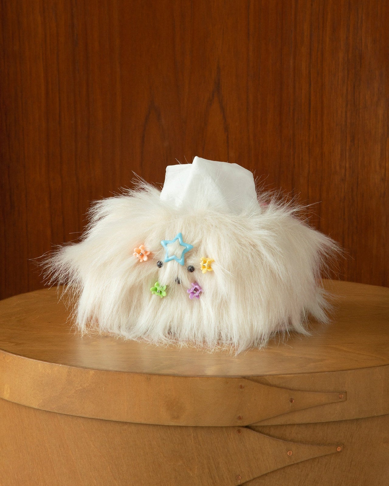 Fluffy Dog Tissue Box Cover-1