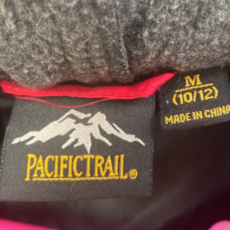 Pacific Trail Boys Medium 100% Polyester Lined Full Zip Fleece Hood & Arms Vest