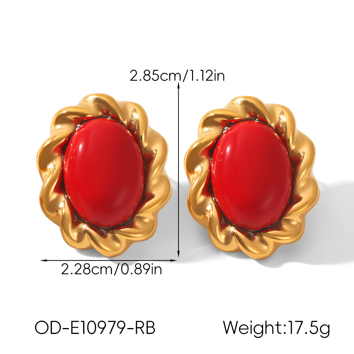 Vintage Personalized Non-fading Titanium Steel Earrings For Women