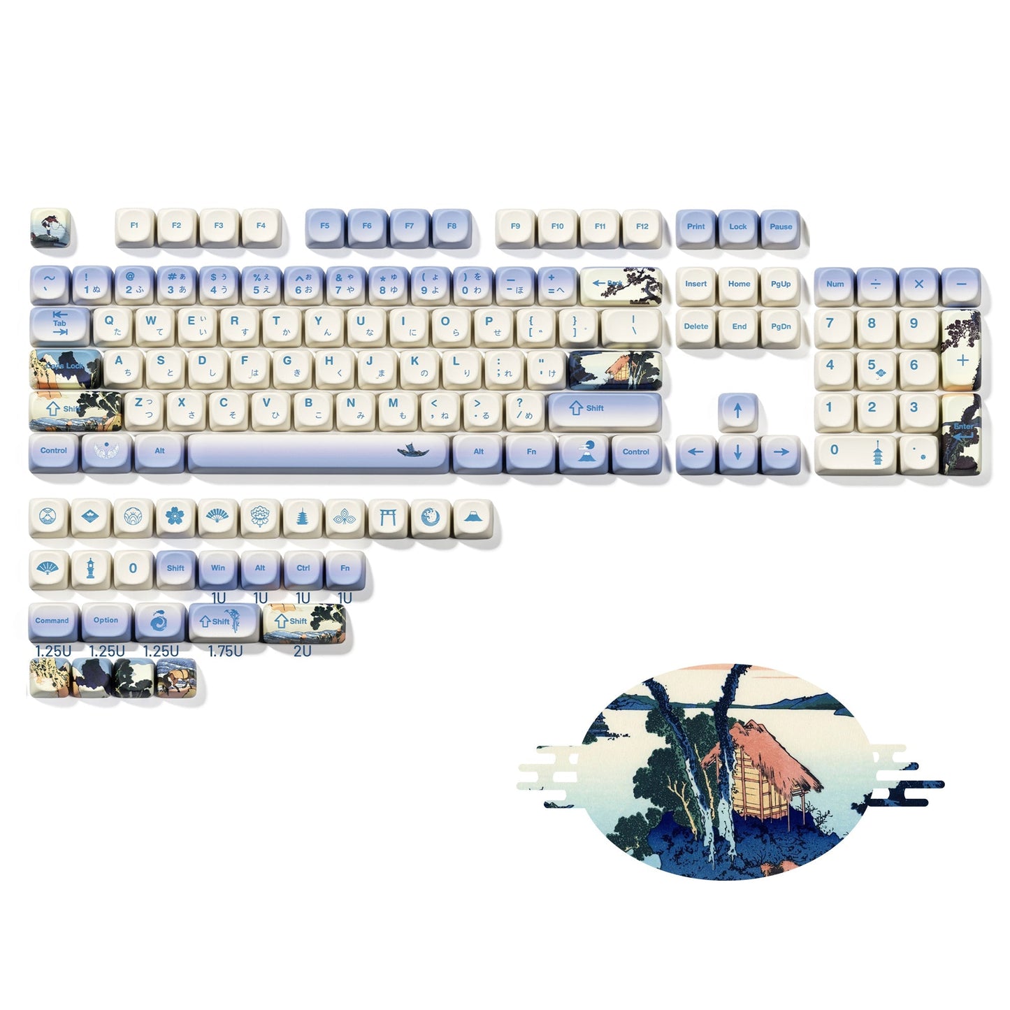 XVX  Fugaku MOA Profile Dye-Sub PBT Keycap Set  140-Key