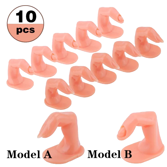 PLASTIC NAIL PRACTICE FINGER 1:1 (10 psc)-0
