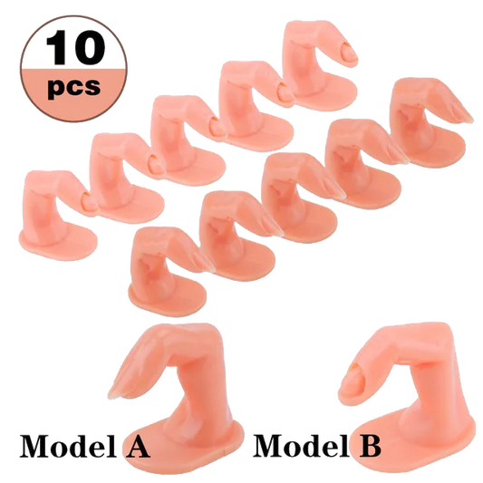 PLASTIC NAIL PRACTICE FINGER 1:1 (10 psc)-0