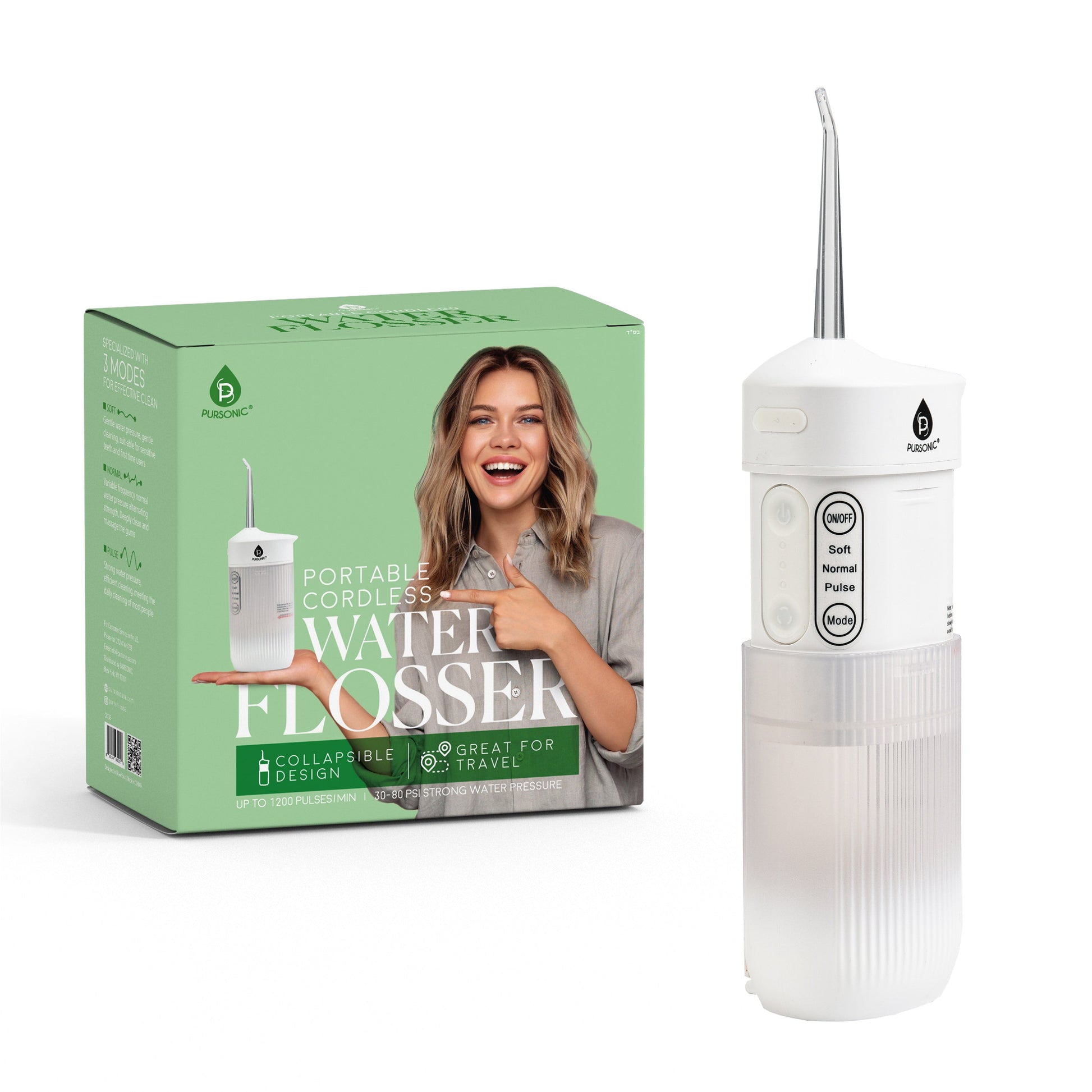 Portable USB Rechargeable Collapsible Water Flosser-0