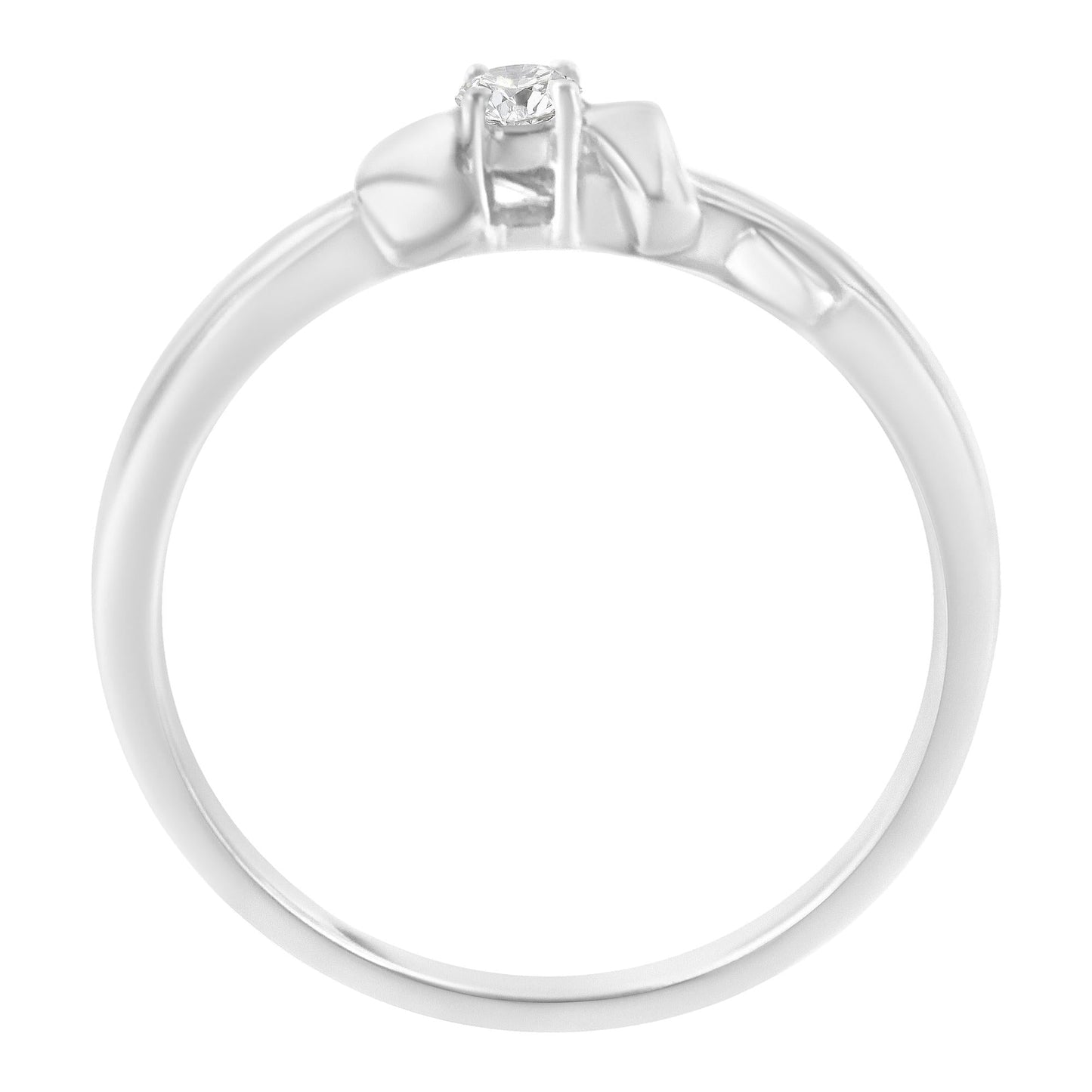 10K White Gold Diamond Promise Ring (1/10 Cttw, H-I Color, SI2-I1 Clarity)-4
