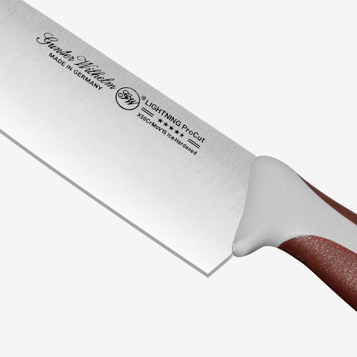 Gunter Wilhelm Lightning Chef Knife, 10 Inch | Brown and Grey ABS Handle SKU: 10-105-0110-3