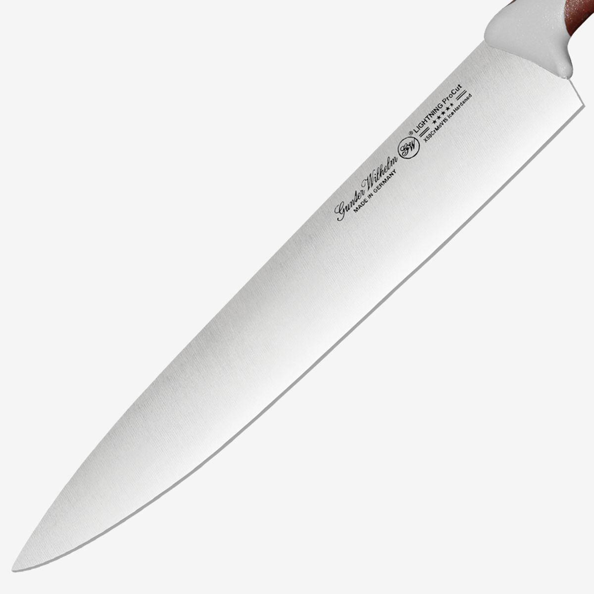 Gunter Wilhelm Lightning Chef Knife, 10 Inch | Brown and Grey ABS Handle SKU: 10-105-0110-1