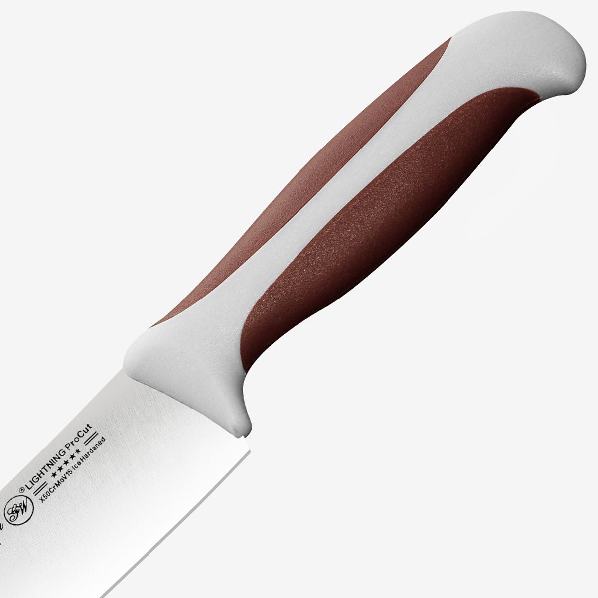 Gunter Wilhelm Lightning Cimeter/Butcher Knife, 10 Inch | Brown and Grey ABS Handle SKU: 10-130-0710-3