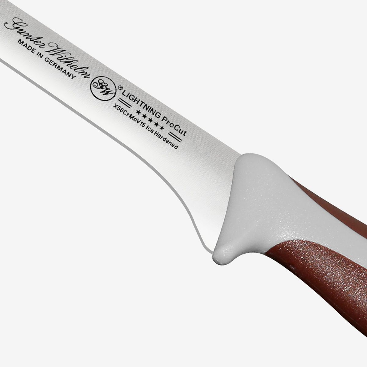 Gunter Wilhelm Lightning Flex Fillet Knife, 10 Inch | Brown and Grey ABS Handle SKU: 10-109-0310-3