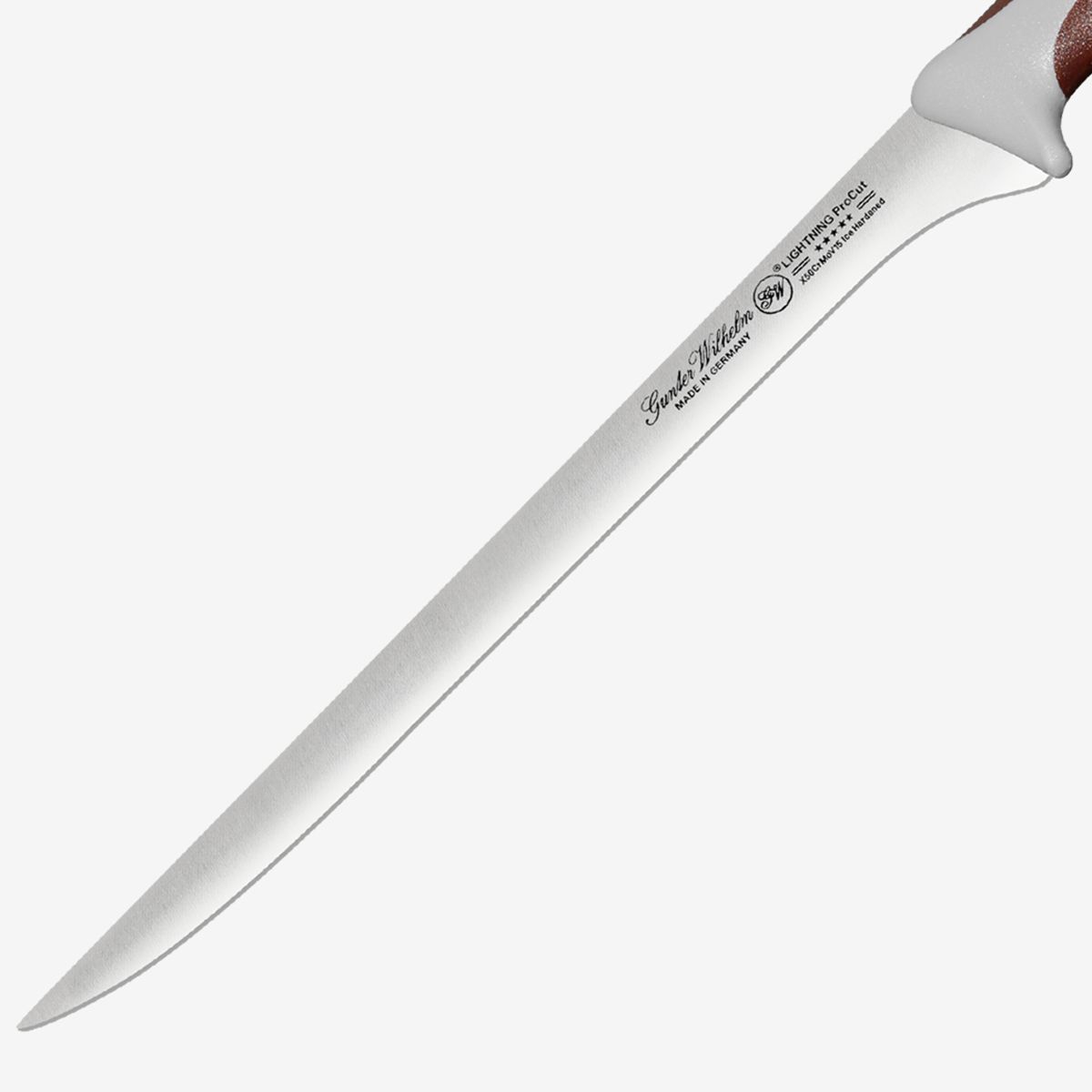 Gunter Wilhelm Lightning Flex Fillet Knife, 10 Inch | Brown and Grey ABS Handle SKU: 10-109-0310-1
