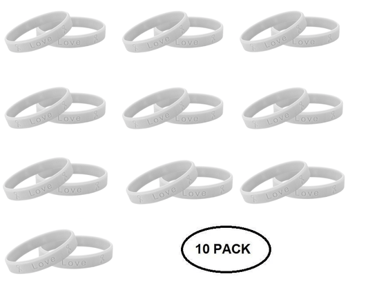 Gray Silicone Bracelets