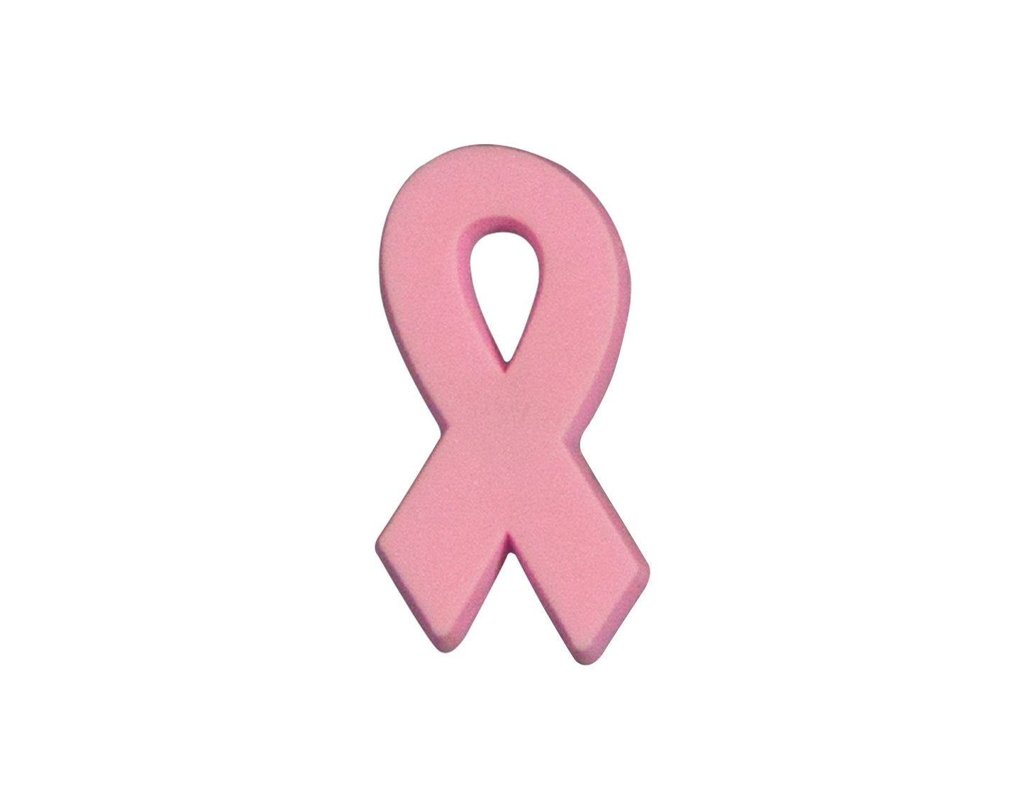 10 Pack Silicone Pink Ribbon Pins