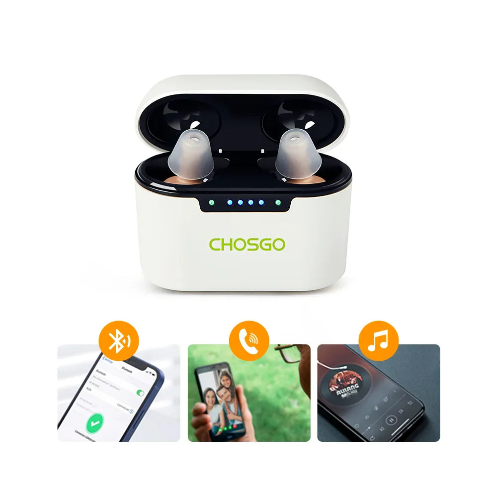 K23 Rechargeable OTC Hearing Aids + 2-Year Protection Plan | CHOSGO-1
